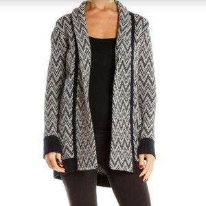 Banana Republic Merino Wool Blend Made of Italian Yarn Petite S Chevron Open Top